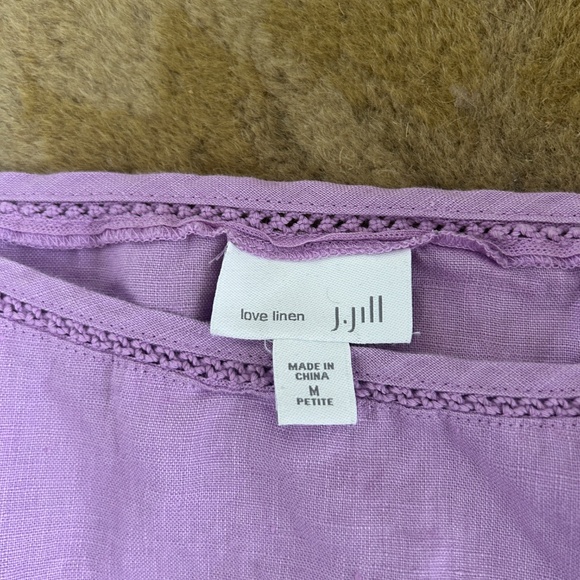 J. Jill Love Linen Shift Dress – Lavender, Medium Petite - Picture 4 of 8